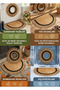 Rustic Jute Welcome Set of 2 Natural Door Mat Door Decoration Wreath Semicircular Doormat - 6