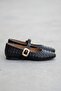 Black Women's Buckled Elastic Easy-To-Wear Summer Dowry Bundle Ballet Flats B71Onav - 4