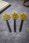 Ramadan Mubarak Gift 3-Piece Bookmark Set - Bakara 185 - Gold Yellow Lettering - 2