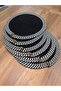 Herakles 6 Pieces Wicker Plate Mat / American Service Lux Presentation Plate Mat with Stripes - 2