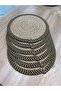 Herakles 6 Pieces Wicker Plate Mat / American Service Lux Presentation Plate Mat with Stripes