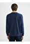 Crew Neck Printed Men's Thick Sweatshirt - 4