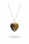 Tree of Life Detailed Heart Cut Natural Stone Steel Necklace - 2