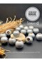 5 Pcs 32 mm Silver Gray Wooden Beads Round Macrame Bag Design Board Hole Diameter 12 mm