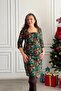 Square Neck Flannel Dress