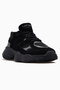 Mery Mark Women Men Unisex 90-60 Leather Sneaker Sports Shoes 26Y 112230036 m Black - 6