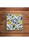 Lemon Patterned Positano Amalfi Lemon Themed Natural Stone Travertine Coasters Set of 4 - 5