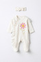 Baby Girl Lace Floral Romper Hair Band 2-Piece Set Cotton Holiday Set Newborn - 2