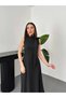 Women's Bow Detailed Zero Sleeve Long Dress - 6