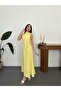 Women's Bow Detailed Zero Sleeve Long Dress - 7