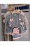 Eid Holiday Girls' Cardigan and Skirt Combination, Stylish New Model for Little Ones - 5