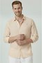 Yellow Slim Fit Striped 100% Cotton Men's Shirt – Breathable Stylish Casual Shirt 2602626 - 2