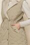 Waist-Tieded Quilted Vest 46218 - 3