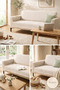 Sofa Cover 175X215 cm – Plain Sofa Cover, Non-Slip, Washable, Luxury Fabric Chenille Jacquard - 2