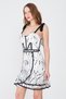 Corset Detailed Strappy Mini Evening Dress - 4