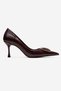 Rebel Burgundy Printed Buckle Women's Heeled Shoes - 4