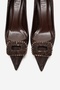 REBEL Brown Patterned Buckled Women's Heeled Shoes - 2