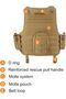 Tactical Modular Vest - Multi-Pocket Plate Carrier for GelBlaster, Paintball & Training - Coyote Tan - 2