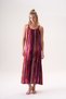 Double Strap Maxi Size Multi-Colored Summer Bamboo Fabric Women's Dress 26221 - 2