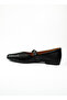 5003 Black Leather Strap Women's Ballerinas - 3