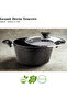 12 Piece Granite Set Glass Lid - Black - 3