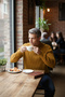 Men's Half Turtleneck Patterned Sweater - 3