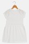 Toddlers Girl Graphic Print Dress, White - 2