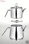 Prizma Medium Size Steel Teapot Set with Handle - 5