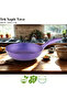 22 cm Granite Single Handle Pan - Violet - 3