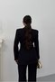 Women's Blazer with Gold Belt - 3