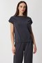 Blouse with Stitched Sleeves and Lace-Up Detail