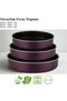 Set of 3 Granite Round Baking Trays - Plum - 2