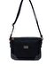 Black - Black Suede Women's Crossbody Bag Sp784