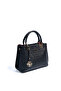 Black - Women's Handbag with Black Logo Sp1272 - 2