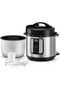 Black & Decker 1000W 6L Electric Pressure Cooker 7in1, With 12 Smart Programs 9 Safety Features Dishwasher Safe with Accessories, For Quick and Easy Meals PCP1000-B5 2 Years - 3
