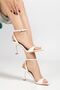 Women's White Patent Leather Blunt Toe Heeled Shoes - 5