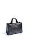 M.Silver - Black Honeycomb Women's Handbag Sp1271 - 5