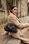 Black Chain Detailed Drawstring Women's Shoulder Bag - 4