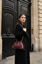 Burgundy Chain Detailed Drawstring Women's Shoulder Bag - 4