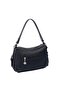 Black - Black Honeycomb Women's Shoulder Bag Sp1269 - 4