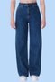 Lino Dark Blue Women's High Waist Wide Leg Jeans - 2