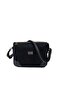 Black - Black Suede Women's Crossbody Bag Sp784 - 5