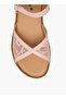 Girls Lace Detail Hook & Loop Sandals - 3