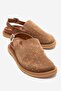 Our Toprak Genuine Leather Suede Studded Closed Toe Women's Sandals