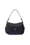 Black - Women's Shoulder Bag with Black Logo Sp1269