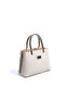 Sand Beige - Sand Plaid Line Square Women's Handbag Sp987 - 4