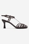 Gerald Brown Knitted Strap Women's Heeled Shoes - 6