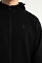 Plenty Jr Pro Full Length Zippered Lightweight Wool Men's Hooded Sweatshirt Black - 4