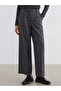 Xside Anthracite Striped Wide Leg Women's Trousers S6L961Z8 - 2