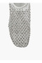 Womens Embellished Mesh Occasion Heeled Shoes - 5